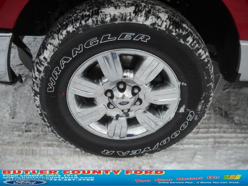 2011 F150 XLT SuperCrew 4x4 - Red Candy Metallic / Steel Gray photo #18