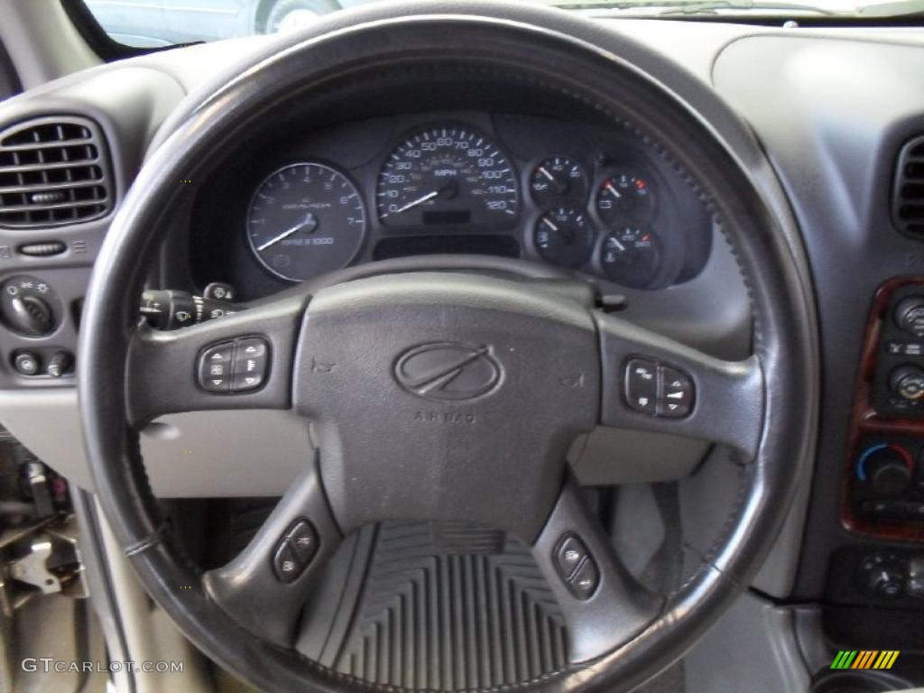 2002 Oldsmobile Bravada AWD Pewter Steering Wheel Photo #42756936