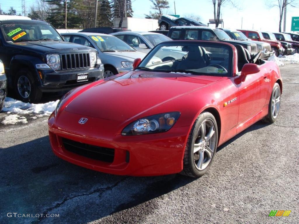 2008 S2000 Roadster - New Formula Red / Black photo #1