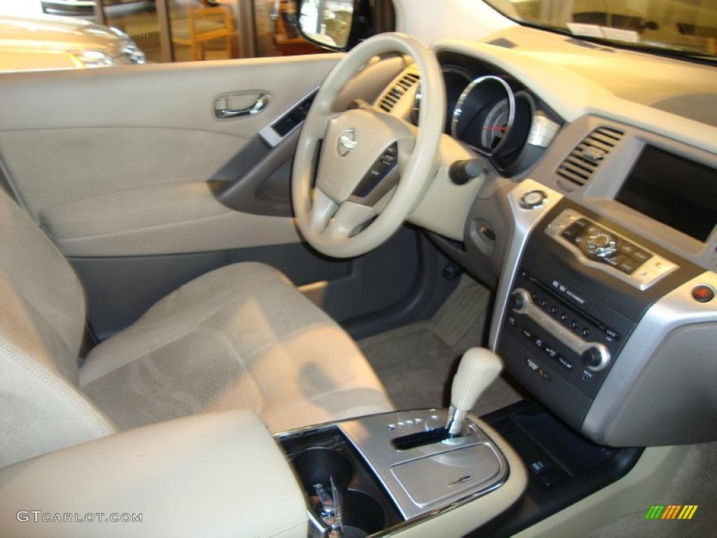 2009 Murano LE AWD - Super Black / Beige photo #12