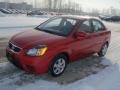 2010 Tropical Red Kia Rio LX Sedan  photo #3