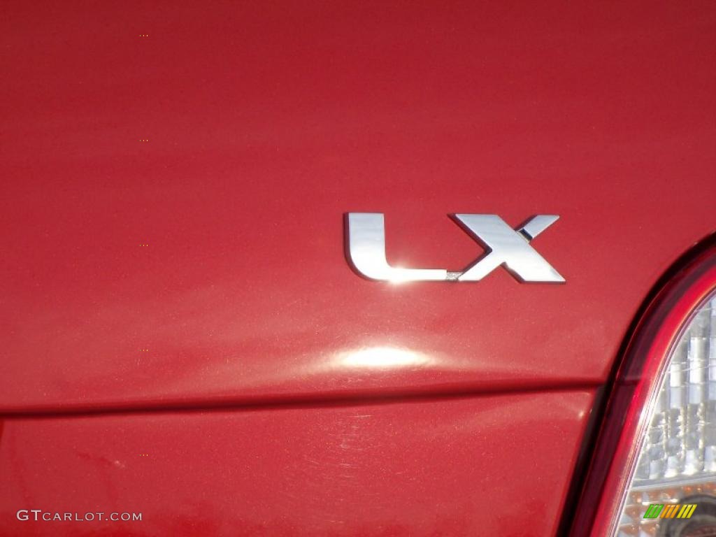 2010 Rio LX Sedan - Tropical Red / Gray photo #8