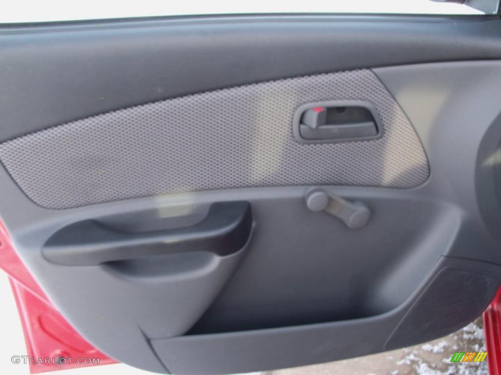 2010 Kia Rio LX Sedan Gray Door Panel Photo #42760084