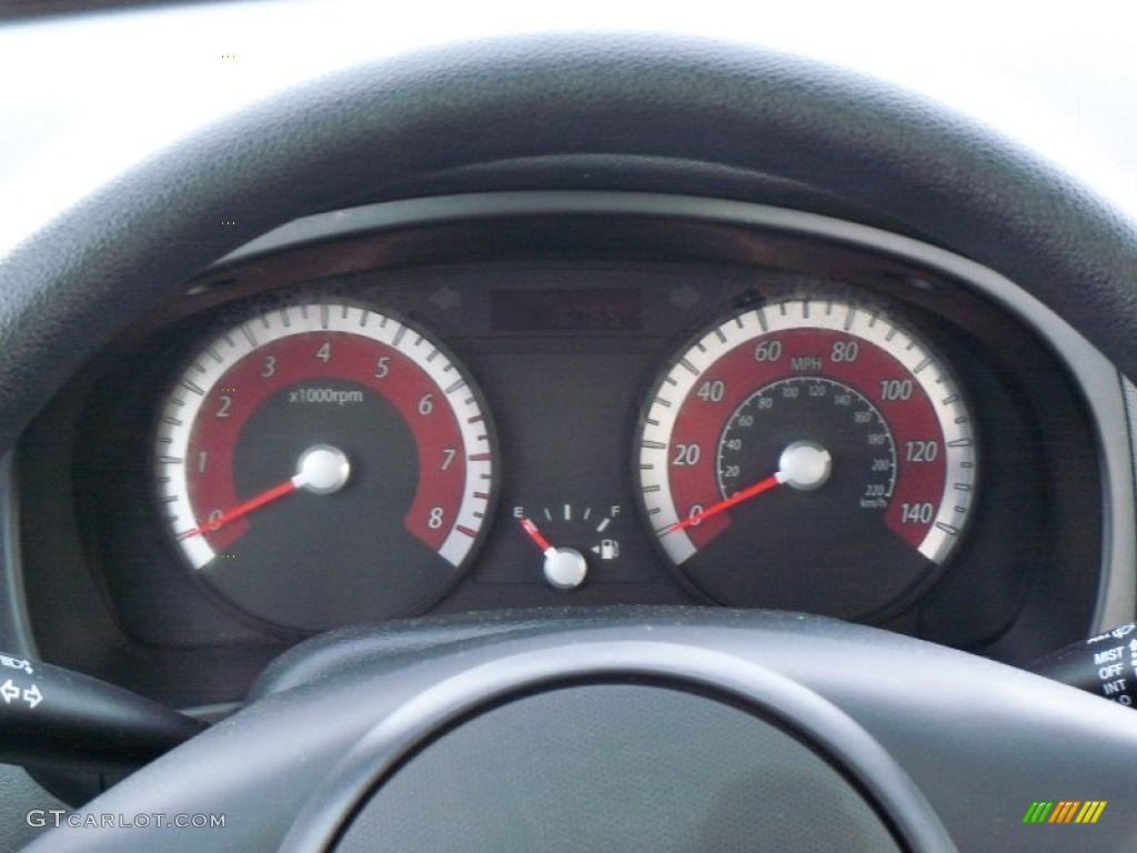 2010 Kia Rio LX Sedan Gauges Photo #42760221