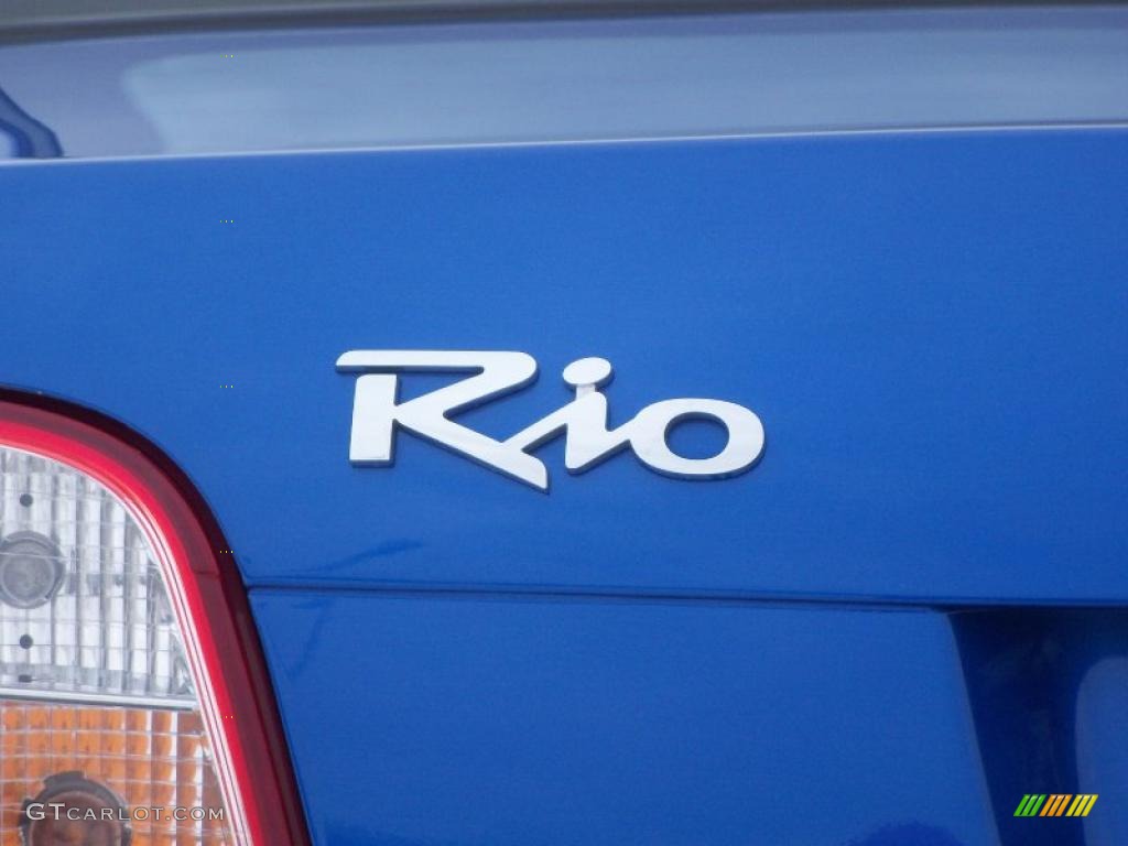 2010 Rio LX Sedan - Sapphire Blue / Gray photo #7