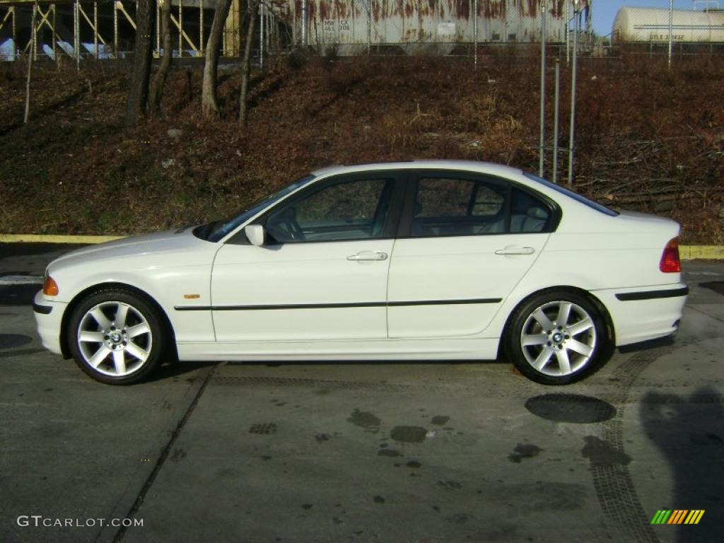 2001 3 Series 325i Sedan - Alpine White / Grey photo #1