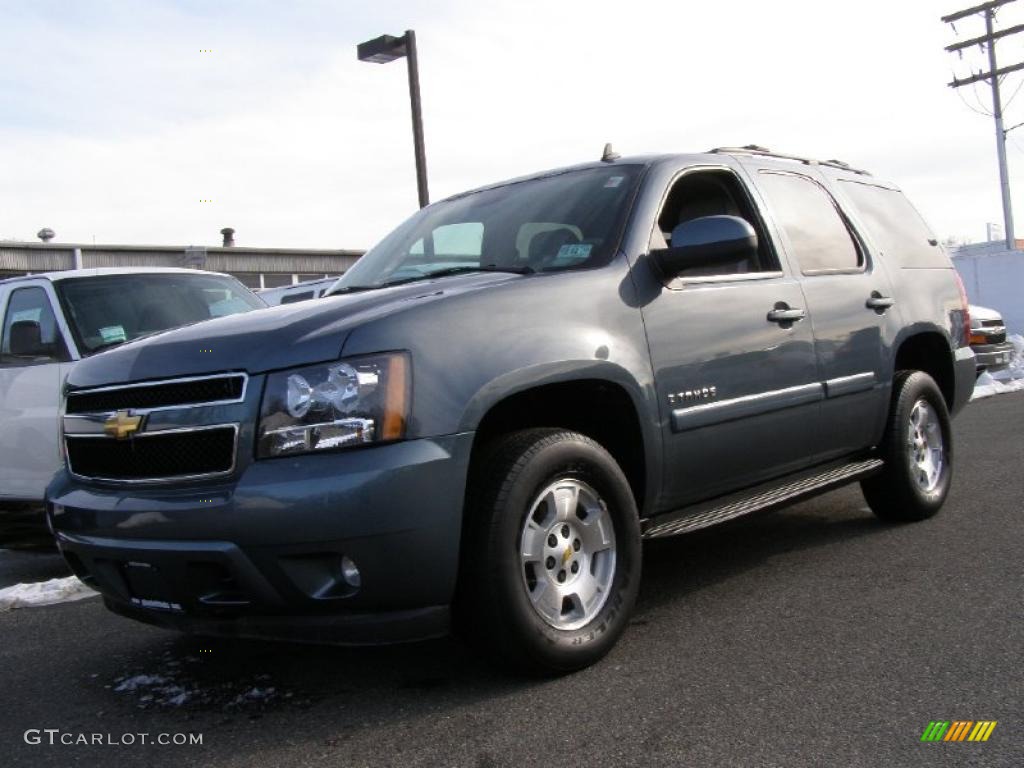 2008 Tahoe LT 4x4 - Blue Granite Metallic / Light Titanium/Dark Titanium photo #1