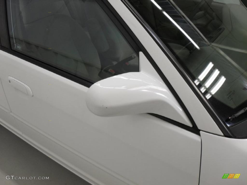 2001 Civic EX Sedan - Taffeta White / Beige photo #27