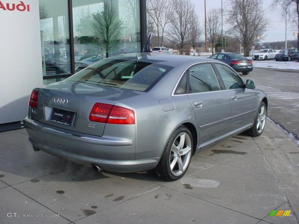 Quartz Grey Metallic 2009 Audi A8 L 4.2 quattro Exterior Photo #42765884