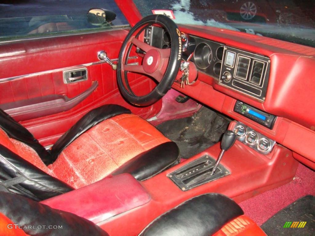 Carmine Red Interior 1979 Chevrolet Camaro Rally Sport Photo #42766352