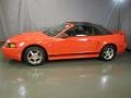 Competition Orange 2004 Ford Mustang V6 Convertible Exterior