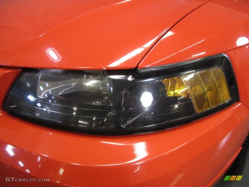 2004 Mustang V6 Convertible - Competition Orange / Dark Charcoal photo #4