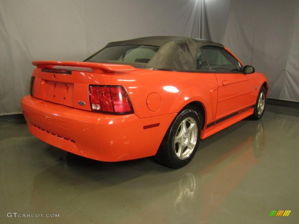 Competition Orange 2004 Ford Mustang V6 Convertible Exterior Photo #42766472