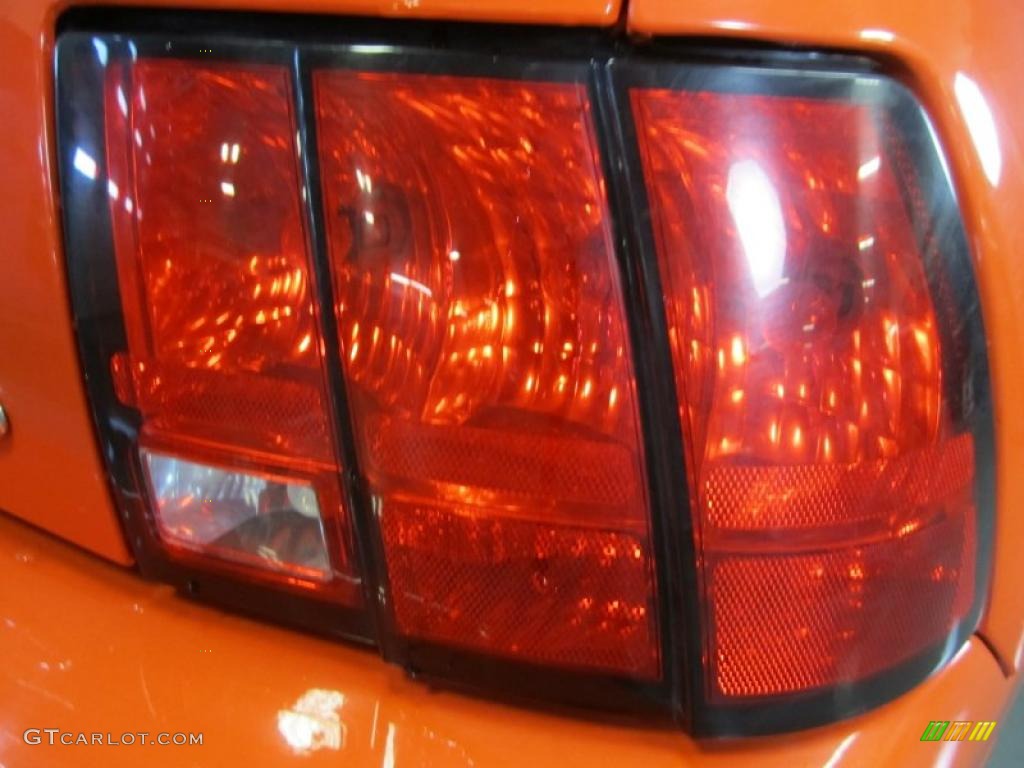 2004 Mustang V6 Convertible - Competition Orange / Dark Charcoal photo #12