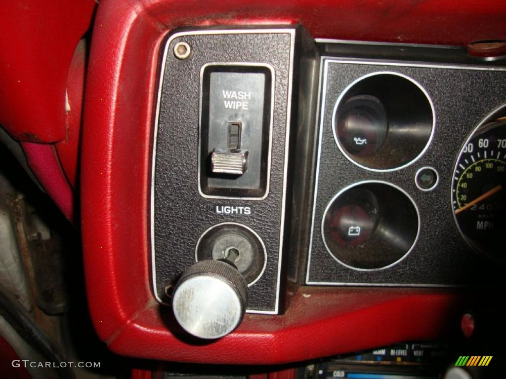 1979 Chevrolet Camaro Rally Sport Controls Photos