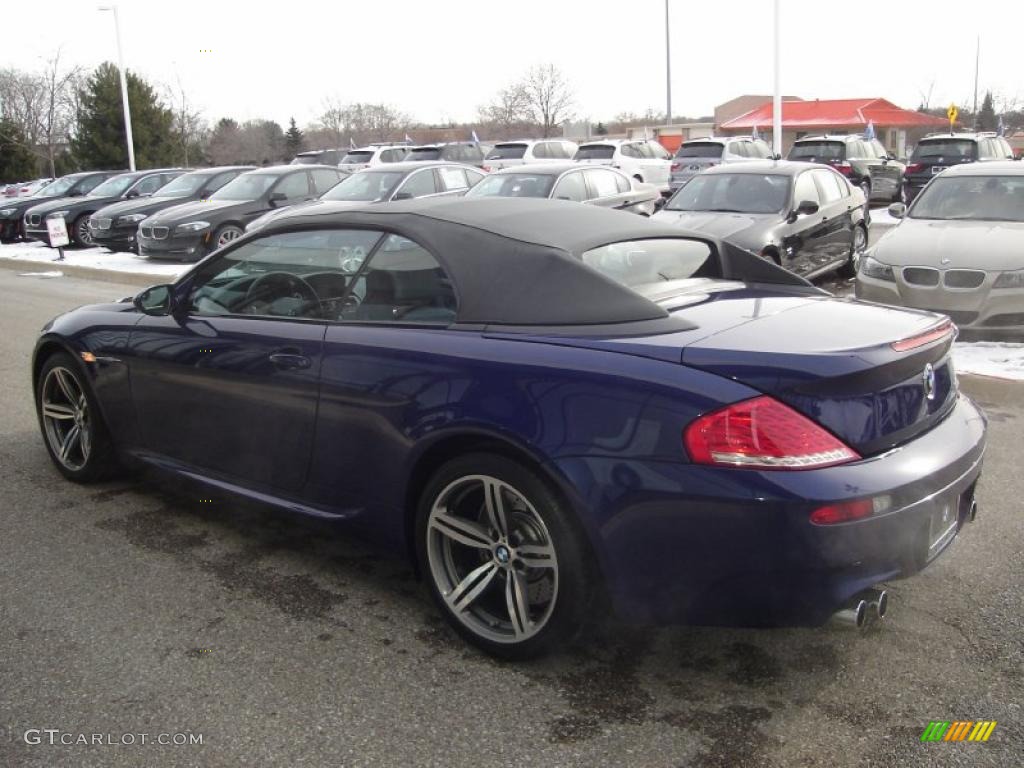 2008 M6 Convertible - Interlagos Blue Metallic / Silverstone II photo #7