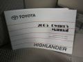 Black - Highlander 4WD Photo No. 22