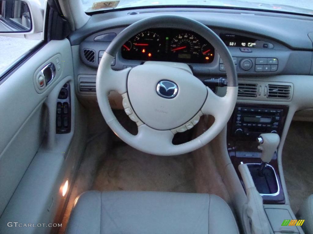 2001 Mazda Millenia S Beige Dashboard Photo #42768828