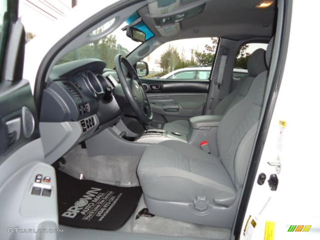 Graphite Gray Interior 2009 Toyota Tacoma V6 TRD Access Cab 4x4 Photo #42772487