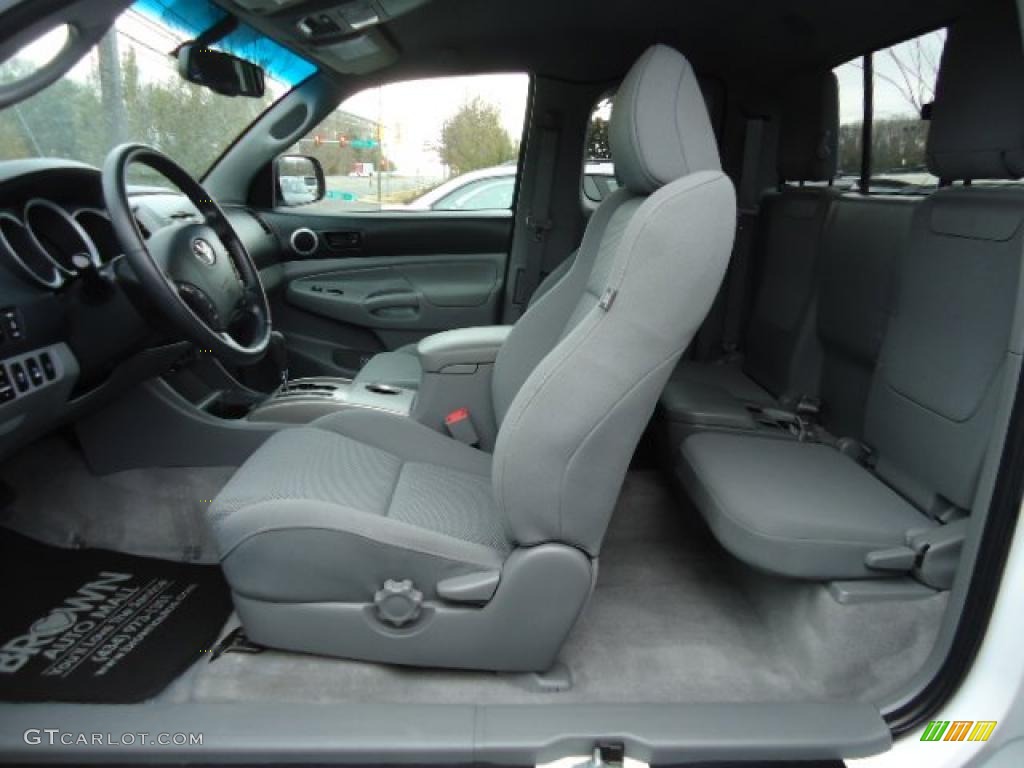 Graphite Gray Interior 2009 Toyota Tacoma V6 TRD Access Cab 4x4 Photo #42772501
