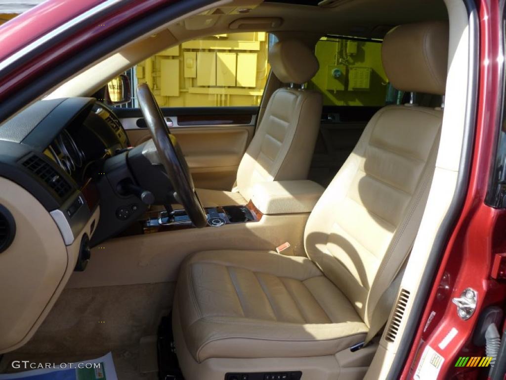 Pure Beige Interior 2004 Volkswagen Touareg V8 Photo #42773537