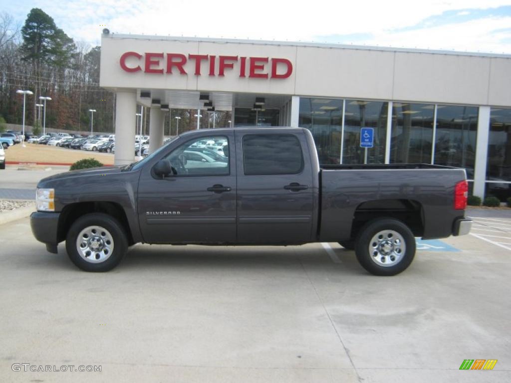 2010 Silverado 1500 LT Crew Cab - Taupe Gray Metallic / Light Titanium/Ebony photo #2