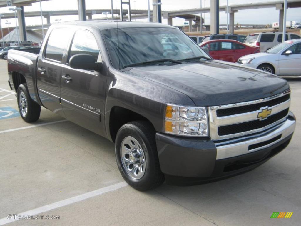 2010 Silverado 1500 LT Crew Cab - Taupe Gray Metallic / Light Titanium/Ebony photo #7