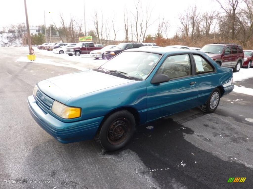 1994 Tempo GL Coupe - Cayman Green Metallic / Beige photo #3