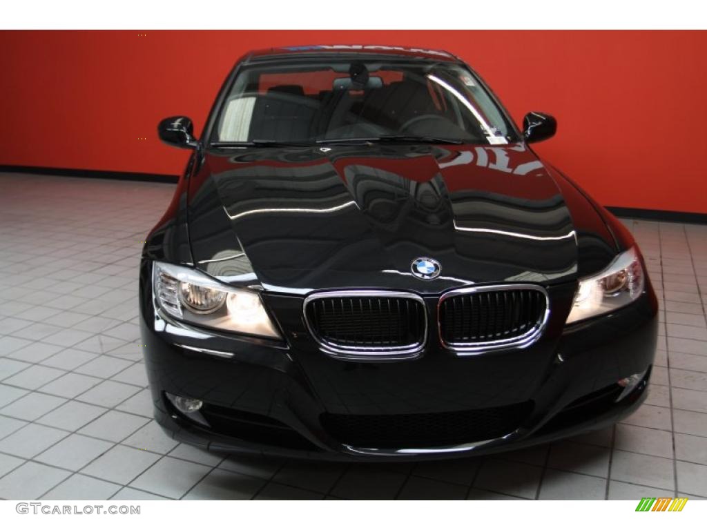 2011 3 Series 328i Sedan - Black Sapphire Metallic / Black Dakota Leather photo #2