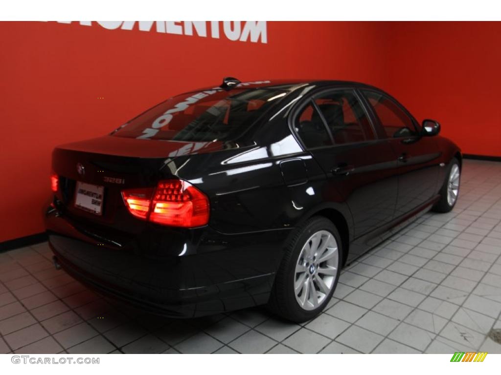 2011 3 Series 328i Sedan - Jet Black / Black Dakota Leather photo #3
