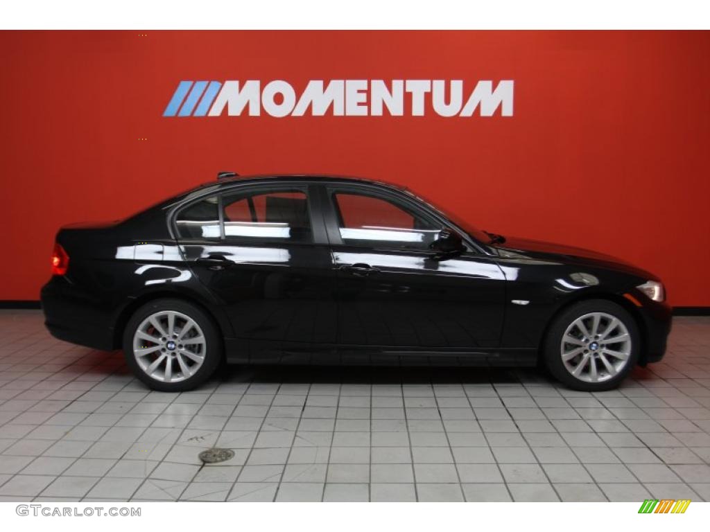 2011 3 Series 328i Sedan - Jet Black / Black Dakota Leather photo #4