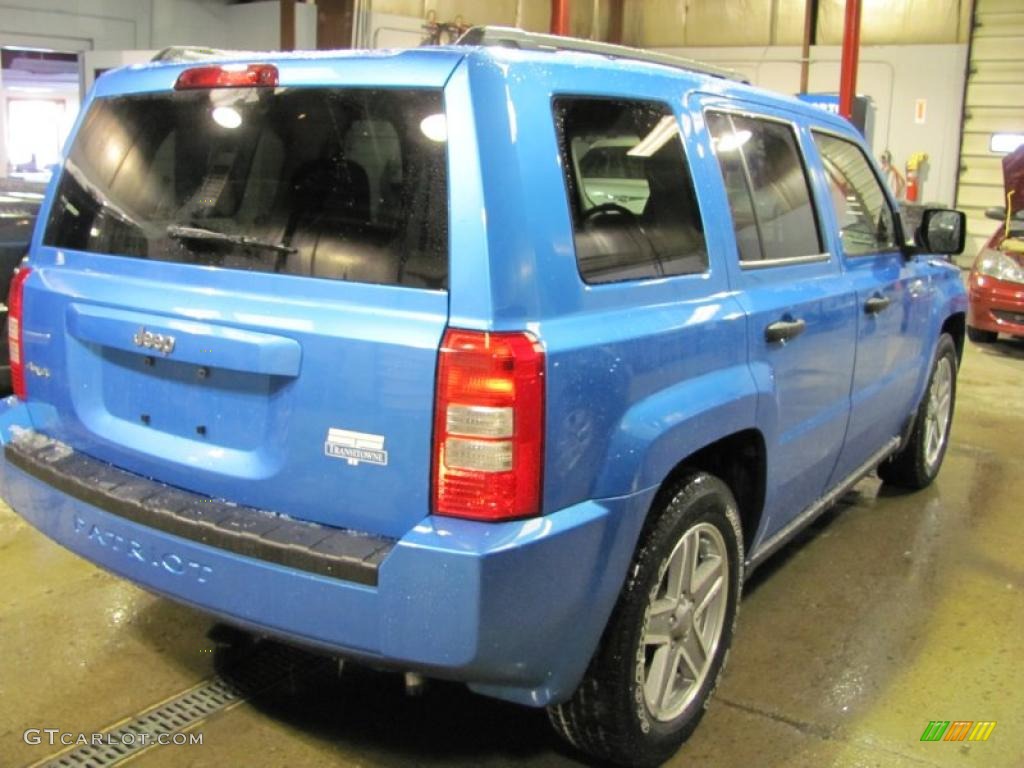 2008 Patriot Sport 4x4 - Surf Blue Pearl / Dark Slate Gray photo #9