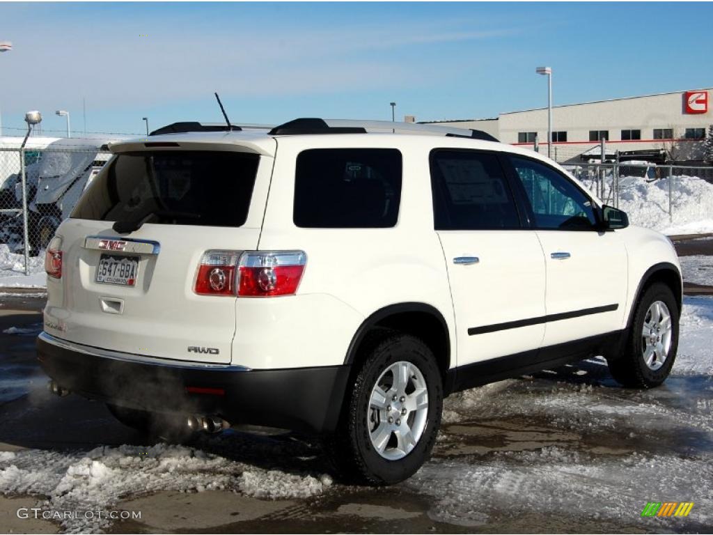 2011 Acadia SLE AWD - Summit White / Ebony photo #3