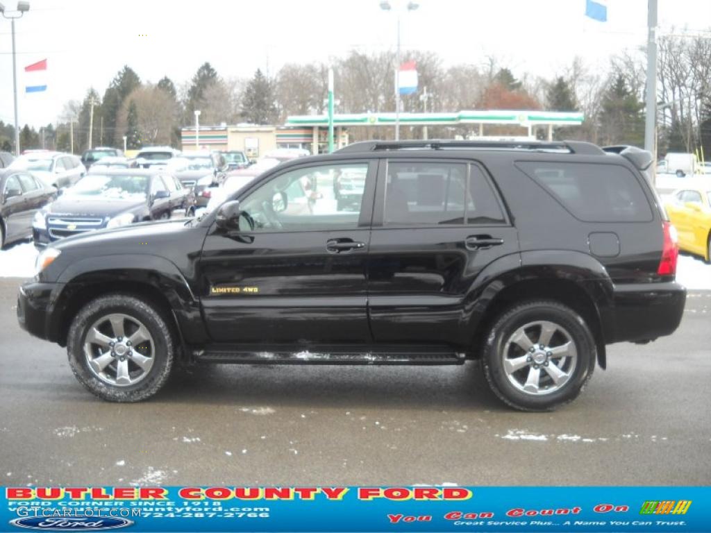 2006 4Runner Limited 4x4 - Black / Taupe photo #6