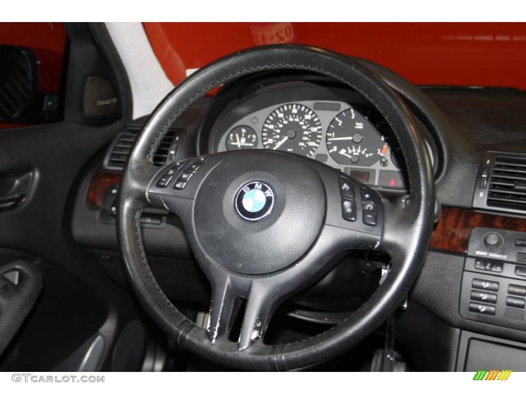 2005 3 Series 325i Sedan - Electric Red / Black photo #9