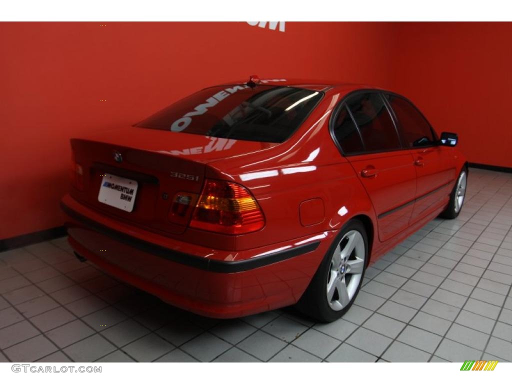 2005 3 Series 325i Sedan - Electric Red / Black photo #11