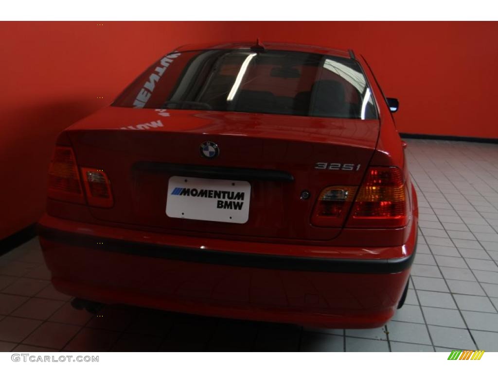 2005 3 Series 325i Sedan - Electric Red / Black photo #12