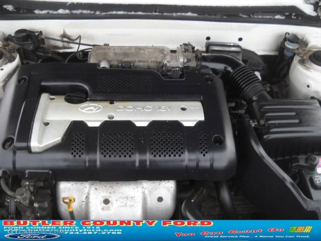 2002 Elantra GLS Sedan - Nordic White / Beige photo #15