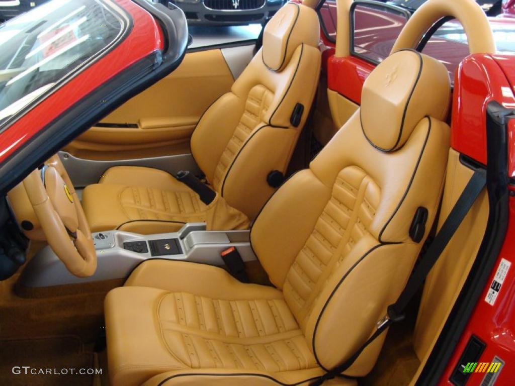 Beige Interior 2003 Ferrari 360 Spider F1 Photo #42784717