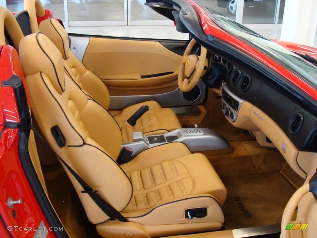 Beige Interior 2003 Ferrari 360 Spider F1 Photo #42784733