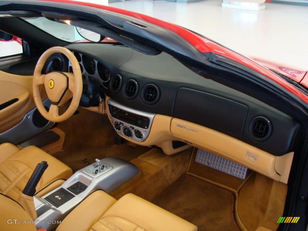 2003 Ferrari 360 Spider F1 Beige Dashboard Photo #42784749