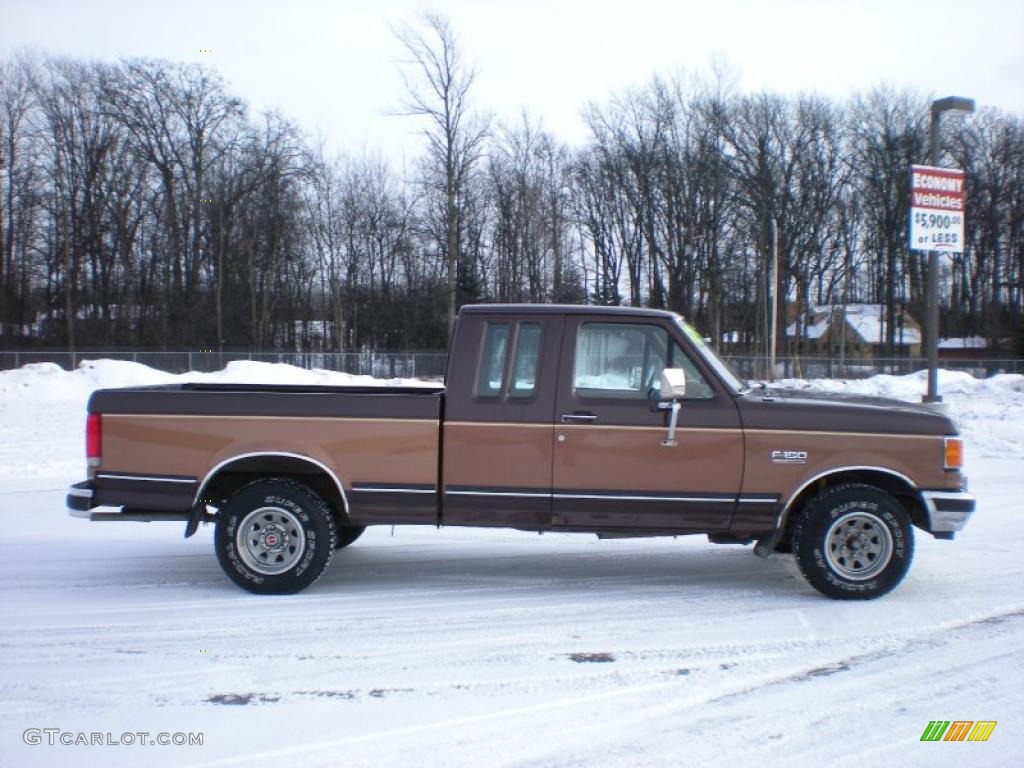 1989 F150 SuperCab - Dark Chestnut Brown / Chestnut photo #7