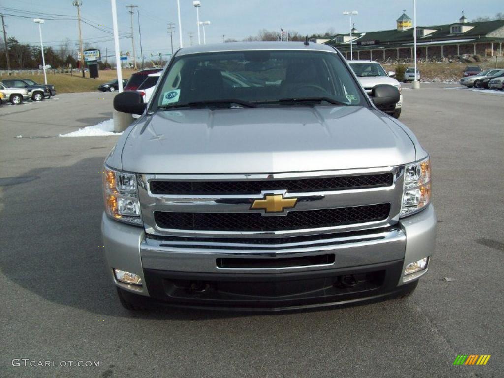 2011 Silverado 1500 LT Crew Cab 4x4 - Sheer Silver Metallic / Ebony photo #18