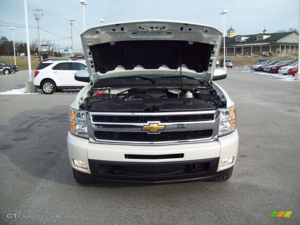 2011 Silverado 1500 LTZ Crew Cab 4x4 - White Diamond Tricoat / Light Titanium/Dark Titanium photo #20