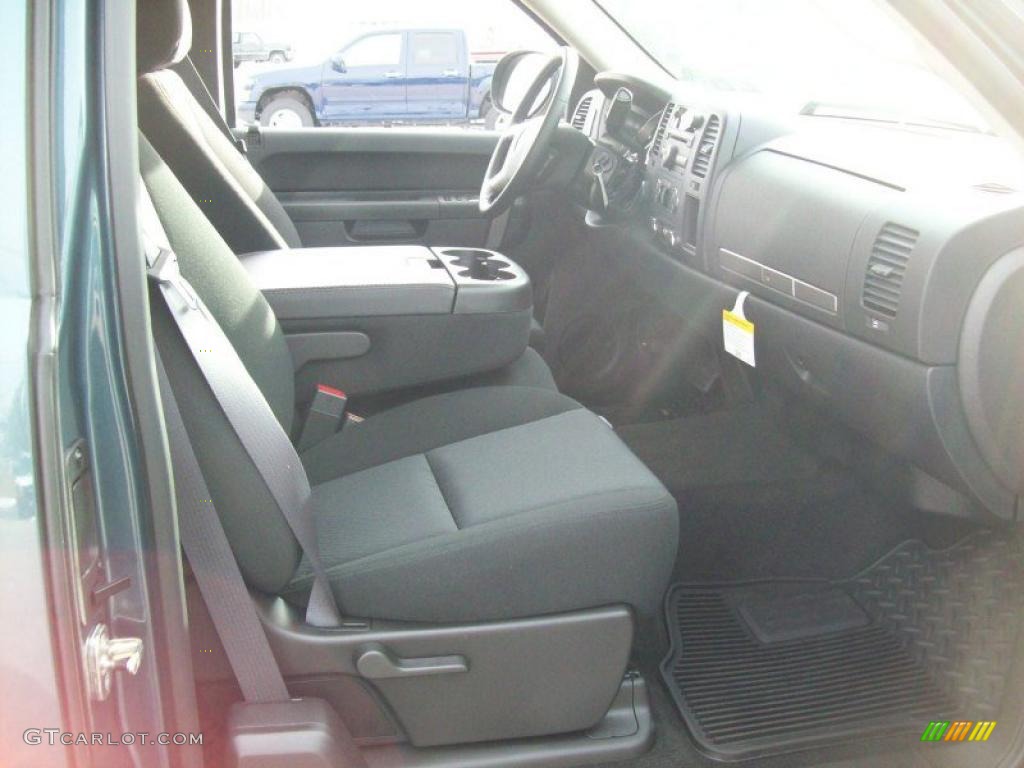 Ebony Interior 2011 Chevrolet Silverado 1500 LT Extended Cab 4x4 Photo #42787577