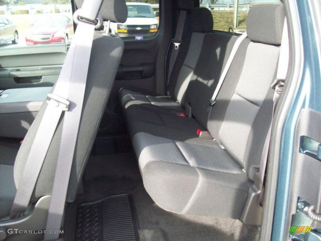 Ebony Interior 2011 Chevrolet Silverado 1500 LT Extended Cab 4x4 Photo #42787977