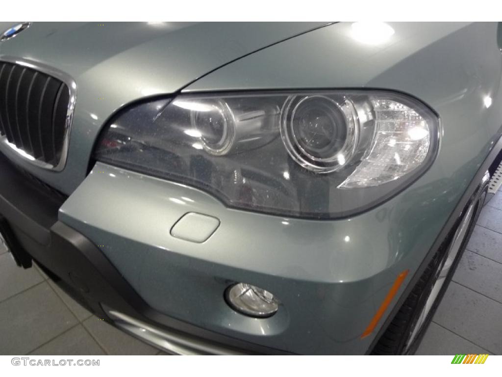 2008 X5 3.0si - Mineral Green Metallic / Sand Beige photo #17