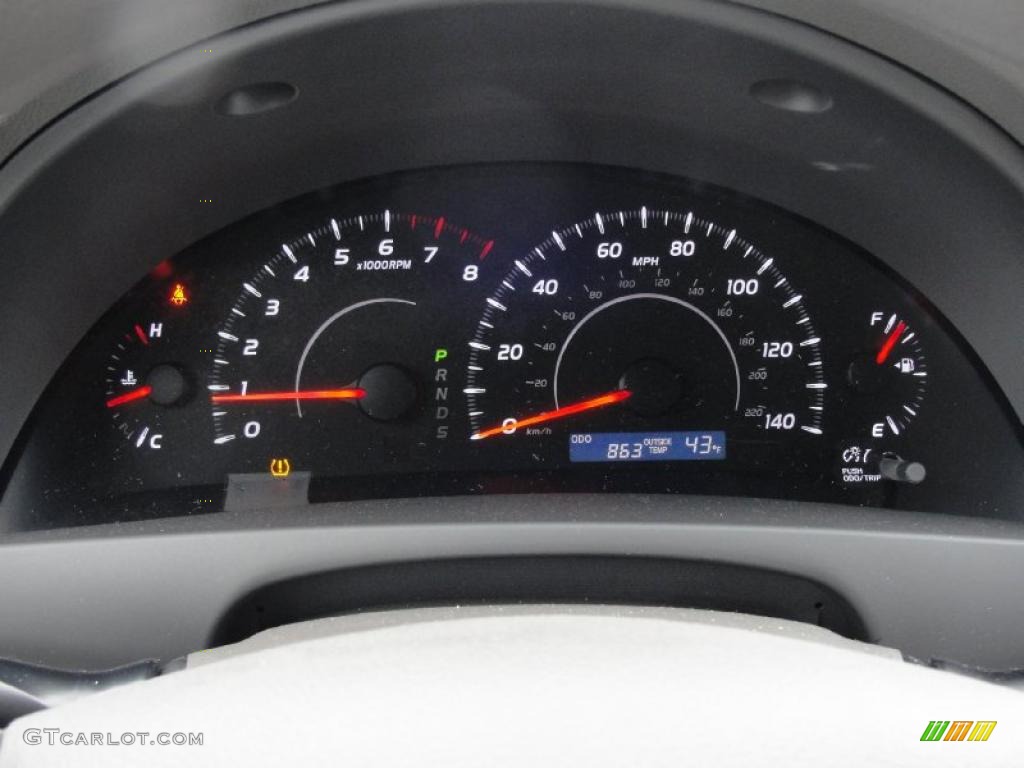 2011 Toyota Camry LE Gauges Photo #42791097