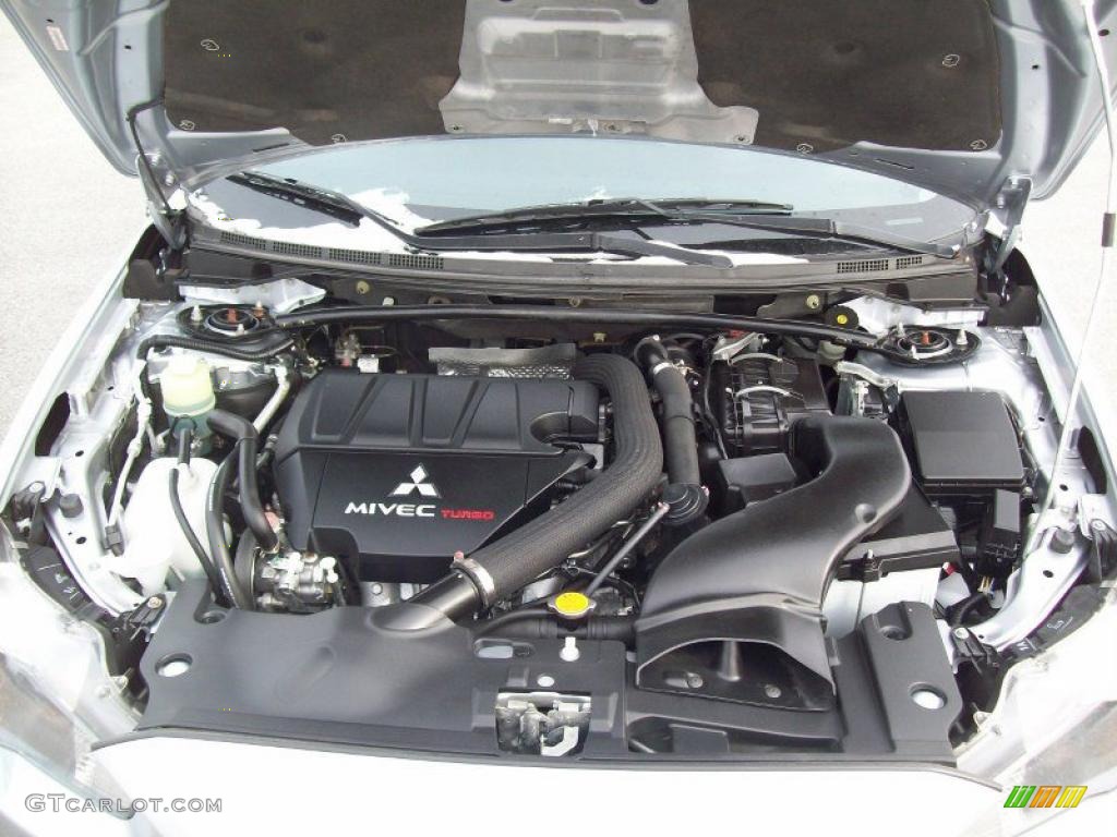 2009 Mitsubishi Lancer RALLIART 2.0 Liter Turbocharged Intercooled DOHC 16-Valve MIVEC Inline 4 Cylinder Engine Photo #42791381