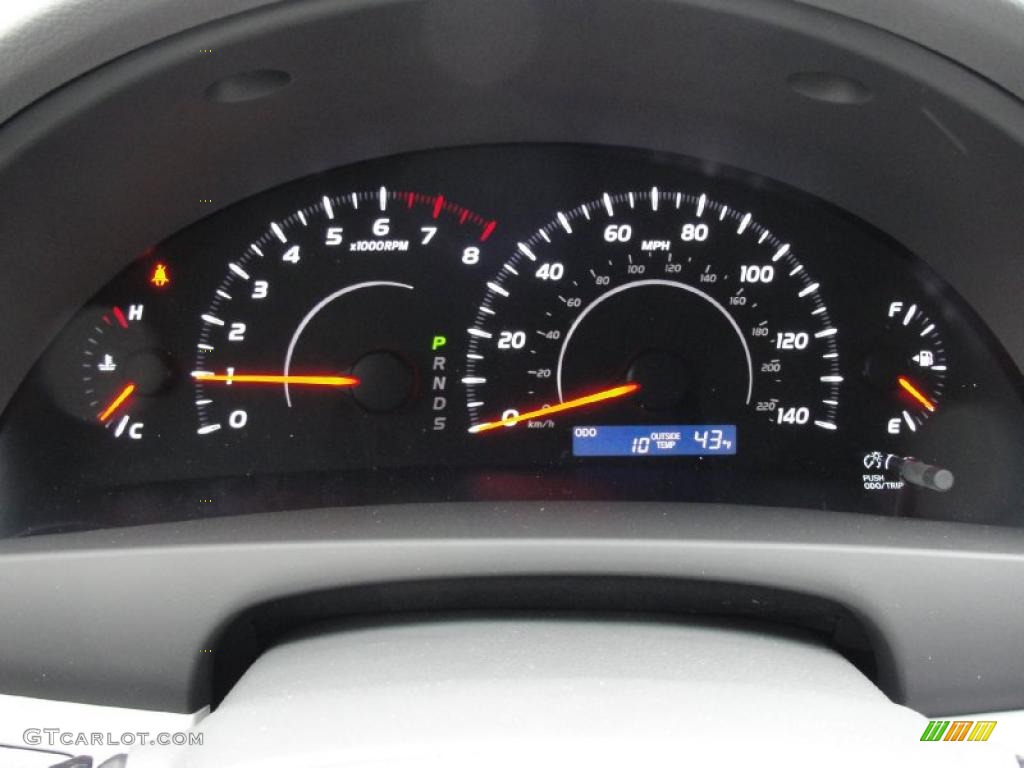 2011 Toyota Camry LE Gauges Photo #42793769